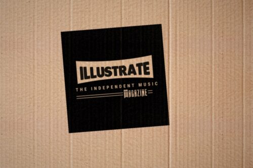 Illustrate Magazine logo printed on cardboard - Steven Keene interview