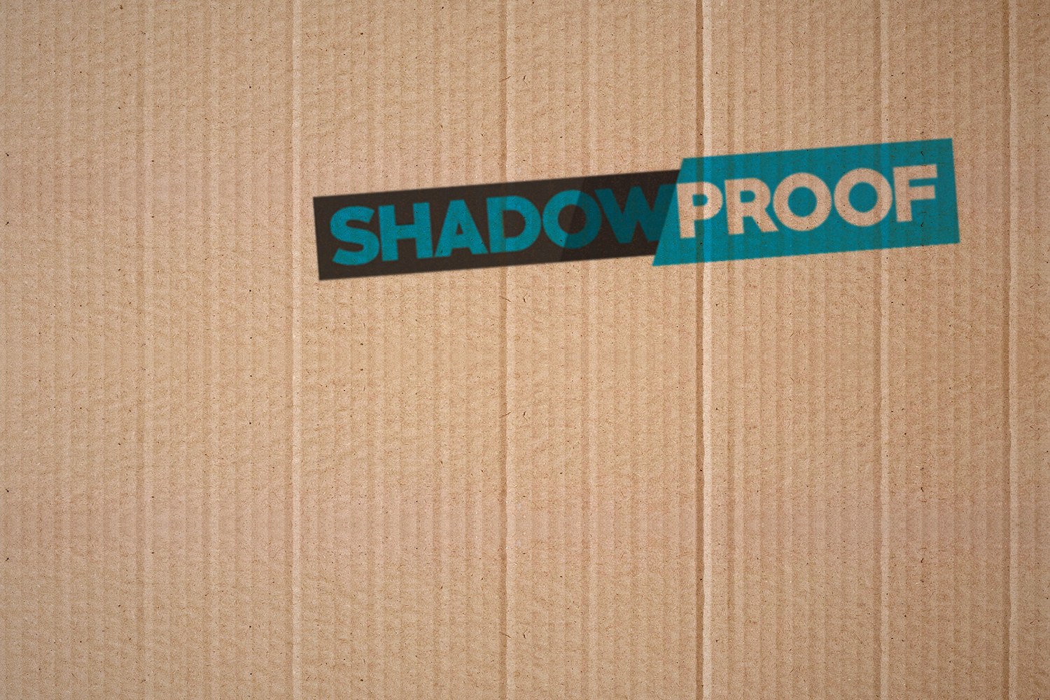 Shadowproof logo printed on cardboard - Steven Keene Soon, Protest Song of the Week