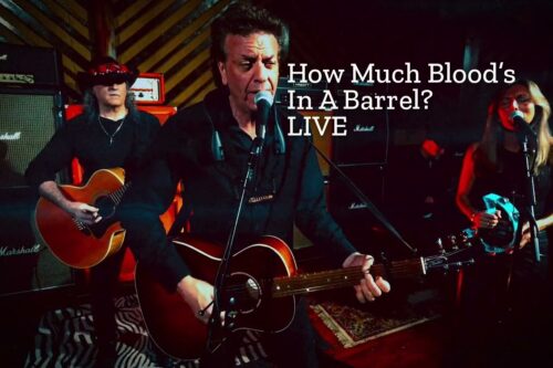 Steven Keene and band performing How Much Blood's In A Barrel? live