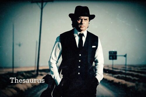 Steven Keene in the Thesaurus music video